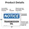 Signmission Transmission Oil, 14 in W x Rectangle, Plastic OS-2PACK-NS-P-1014-L-18721 - alternate 3